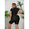 Plus Size One-piece Swimming Suit Zip-up Sports Swimsuit Bathing Suit Women Dive Skin Shorts Bathing Suit for Lady