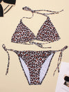Women's Swimwear 2022 Push Up Bikini Two Pieces Swimsuits Halter Bandage Bathing Suits Sexy Thong Bikini Sets Summer Beach Wear