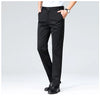 Plus Size Trousers Men Business Suit Pants Stretch Formal Dress Pants Big Man Classic Black Trousers