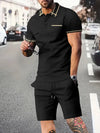 Men's Short Sleeved Shorts PO LO Shirt Set T Shirt Sports And Leisure Set Home Short Sleeved Shorts Set 2 Piece