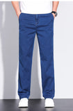 Plus Size 28-42 Men's Classic Business Jeans Straight Thin Stretch Cotton Luxury Denim Trousers Korean Spring Summer Male Pants