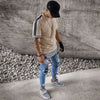 Punk Plus Size Pants Men Skinny Ripped Hole Patchwork Jeans Slim Pencil Denim Hip Pop Trousers Autumn Winter Streetwear Men's