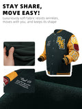 Mens Plus Size Bomber Embroidered Summer Varsity Jacket Windbreaker Motorcycle Spring Summer Outwear Flaming Basketball