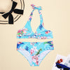 Women's Swimwear 2022 Push Up Bikini Two Pieces Swimsuits Halter Bandage Bathing Suits Sexy Thong Bikini Sets Summer Beach Wear
