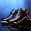 Mens Shoes Hand Sewn Cowhide Leather Shoes Men's Casual Loafers Plus Size 38-48