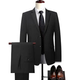 2025 new model men High quality four-sided stretch Suit Formal  Jacket + Trousers 2-piece suit Men's Business suit size 5XL
