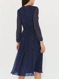Women Dress 2025 Fashion Spring Summer Latest Unique Leisure Vacation Storm Point Long Sleeved Long Skirt Dress Women's Clothing