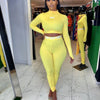 European and N Women's Clothing Hot Cross-border Trade Autumn and Winter Sexy Solid Color Tight Long-sleeved Suit