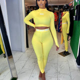 European and N Women's Clothing Hot Cross-border Trade Autumn and Winter Sexy Solid Color Tight Long-sleeved Suit