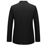 plus Size Men's Fashion Suit 2025 High Quality Slim Fit Solid Color Hipster Casual Coat for Spring Autumn