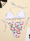 Women's Swimwear 2022 Push Up Bikini Two Pieces Swimsuits Halter Bandage Bathing Suits Sexy Thong Bikini Sets Summer Beach Wear