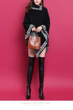 Women's Clothing Autumn Winter Thin Sexy Vintage Elegant Korean Casual O-neck Pullovers Temperament Fashion Loose Solid T-Shirts
