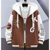 Trendy Spring Autumn Sweatshirt Men's Jacket for Youth Large Size Cool School Uniform Middle School Student Men's Wear Ballpark