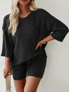 plus Size 2025 Casual Set round Neck Striped Sweatshirt And Pants Comfortable Loose Fit Leisure Outfit for plus Size Women
