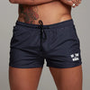 Men's Swimsuit Swim Shorts Summer Casual Beach Board Shorts   for Men Quick Dry Running Surf Fitness Gym Shorts Zipper Pocket