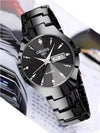 ORUSS Relogio Feminino Couple Watch Men Quartz watch for Lovers Luxury Womens wristwatch Week Display Stainless Steel Waterproof
