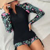 Female Swimsuit With Long Sleeves Swimwear Sports Surfing Tankini Set Beachwear Two-Piece Bathing Suits Pool Women Swimming Suit