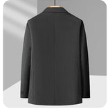 plus Size Men's Fashion Suit 2025 High Quality Slim Fit Solid Color Hipster Casual Coat for Spring Autumn