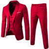 3pcs Suit Men Slim Formal Suit Solid Color Vest Pants Set 3 Piece Mens Suit Business Suit costume homme костюм мужской