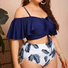 Plus Size Swimwear Women 2025 Swimsuit Tankini Black Big Large Chubby Summer Swimdress Bikini Beachwear Mujer Bathing Suit 4XL
