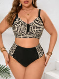 Designer Plus Size Bikini Swimsuits For Women Clothing 2025 Swimwears Women's Large Size Tankini Big Swimwear Bathing Suit Woman