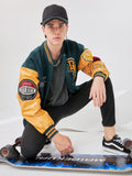Mens Plus Size Bomber Embroidered Summer Varsity Jacket Windbreaker Motorcycle Spring Summer Outwear Flaming Basketball