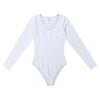 Woman Clothing Women'S Sexy Knitted  Underwear Crew Neck Long Sleeve Leggings Slim Jumpsuit Bodysuit Top Ropa Mujer Juvenil