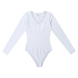 Woman Clothing Women'S Sexy Knitted  Underwear Crew Neck Long Sleeve Leggings Slim Jumpsuit Bodysuit Top Ropa Mujer Juvenil