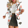 Sets for Women 2 Pieces 2024 Spring Plaid Print Notched Neck Long Sleeve Blazer & Elegant High Waist Mini Skirt Set Office Lady