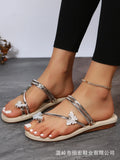 2023 New Butterfly Toe Sandals, Beach Sandals, Occidental Slippers, Chinese Feminis  Wedding Shoes Bride  Womens Shoes