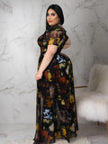 Blouses for Women Fashion 2025 Summer Lady Elegant Chiffon Blouse Plus Size Dress Tops 4xl 5xl Wholesale Bulk Dropshipping