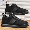 2025 New Shoes for Men Leather Casual Shoe Fashion Lace-up Leisure Striped Flat Shoes for Man Spring Autumn Cool Loafers