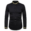 2025 Men's Summer Casual Long Sleeve Shirts Slim Fit Turn Down Collar Shirts Formal Office Business Shirts for Men Tops Big Size