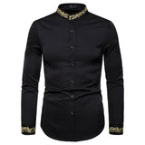 2025 Men's Summer Casual Long Sleeve Shirts Slim Fit Turn Down Collar Shirts Formal Office Business Shirts for Men Tops Big Size