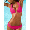 Women's Swimwear 2022 Push Up Bikini Two Pieces Swimsuits Halter Bandage Bathing Suits Sexy Thong Bikini Sets Summer Beach Wear