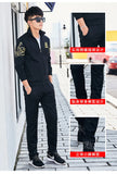 Plus Size 5XL 6XL Men's Tracksuit Autumn Clothes Sportswear Two Piece Set Men Jacket Sweatpants Male Sweatsuit Sports Suits Sets