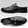 Men's plus size casual leather shoes Four Seasons new outdoor anti slip comfort walking shoes business Half support leather shoe