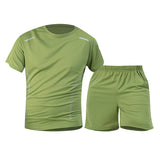 1/2/4 Piece Men's Quick Drying Sports Suit Casual Breathable Short Sleeved T-shirt Pocket Versatile Shorts For Teenagers To Wear