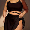 Plus Size Swimwear Women 2025 Big Size Bikini Set 3-Piece Swimsuit Sexy Swimming Suit Beach Wear Bathing Suit Monokini Swimdress