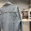 Chic Rhinestoness Tassels Beaded Denim Coat Bareback Diamonds Fringed Jeans Jacket Crystal Cardigan Streetwear Jaquetas