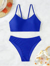 Sexy Woman Swimsuits 2025 Summer Swimwear Women's Bikinis for Female Two Pieces Beach Wear Solid Color Bikinis Set Bathing Suit