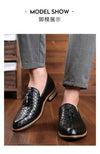 Men Leather Casual Shoes Checkered Man Loafers Coiffeur Leather Shoes Fashion Driving Mens Shoes Sapato Social Masculino