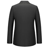 plus Size Men's Fashion Suit 2025 High Quality Slim Fit Solid Color Hipster Casual Coat for Spring Autumn