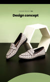 Classic Style Fashion Retro Women's New Flat Shoes Letters Printing Simple Hundred with Fine Workmanship Women's Casual Shoes