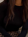 Woman Clothing Short Sleeve T-shirt Slim Fit Tops Female O-Neck Knitted Sheath Tee Shirt Street Wear Sex Sporty 2025 Y2K New