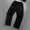 Y2k High Street Apparel Loose Trendy Oversized Casual Pants Men's Retro Fashion Harajuku Embroidered Pattern Wide Leg Pants