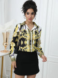 Stylish Women Blouse for a Chic Look Fashion printing office ladies shirts tops blusa mujer