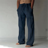 Mens Linen Pants Linen Pants for Men Loose Straight Pants Cotton Linen Cotton Linen Men Pants Linen Oose Linen Pants