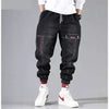 Plus Size 5XL Men's Baggy Harem Jeans Hip Hop Male Trousers Black Blue Cargo Jeans Man Fashion Streetwear Denim Jogger Pants