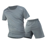 1/2/4 Piece Men's Quick Drying Sports Suit Casual Breathable Short Sleeved T-shirt Pocket Versatile Shorts For Teenagers To Wear